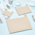 thumbnail image 4 of 3 Styles Felt Purse Insert Organizer Envelope Bag Organizer Insert Mini Handbag Shaper Rectangle Pocket Insert Liner with Grommets Bag in Bag for Women Clutch Pochette Coin Purse Apricot, 4 of 9