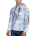 thumbnail image 3 of Goofa Bird Butterfly Stripe for Men's Hooded Sweatshirt - Lightweight Pullover Hoodie with Kangaroo Pocket, Perfect for Everyday Wear-4X-Large, 3 of 7