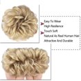 thumbnail image 4 of Chignon Désordonné Pièce de Cheveux Extensions de Cheveux Élastiques Queue de Cheval avec Cheveux Synthétiques Bande Élastique Accessoires Blond Naturel, 4 of 7