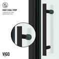 thumbnail image 4 of VIGO Astoria 32 in. x 76 in. Shower Door with Clear Glass in Matte Black Grid, 4 of 8