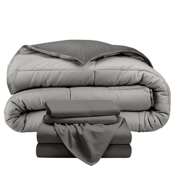 Bare Home 5Piece Reversible BedinaBag Premium 1800 Collection