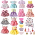 thumbnail image 1 of Set de ropa para muñecas MLCNles Alive Baby de 30 a 40 cm con horquilla y bolsa, 1 of 7