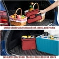 thumbnail image 4 of TuErcao Insulated Cooler Bag 6/24 Can Collapsible Leakproof Soft Sided Cooler for Car, Portable Foldable Small Ice Chest for Beach Camping Picnic Travel, 5/15qt Lunch Box for Men Work, 4 of 7
