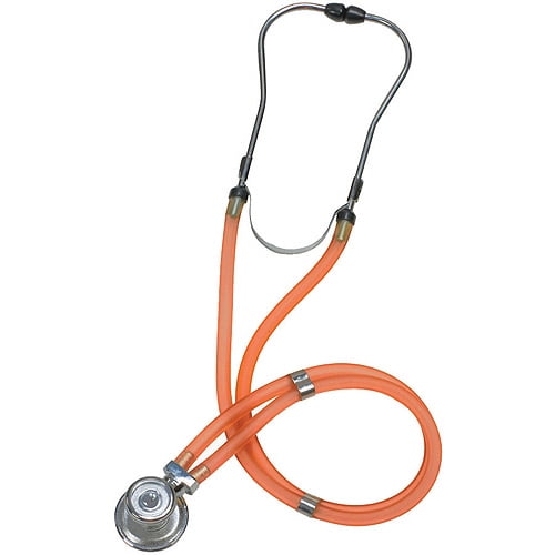 Mabis Legacy Sprague Rappaport-Type Adult Stethoscope, Orange - Walmart.com