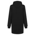 thumbnail image 4 of Vestido de sudadera corto con bolsillos con capucha y estampado de manga larga para mujer informal suelto a la moda Pompotops hdfakjf1757, 4 of 4