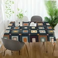 thumbnail image 3 of Yayeee Tablecloths 54" x 72" Rectangle Wrinkle Resistant Party Table Cover, Square Harmony, 3 of 8