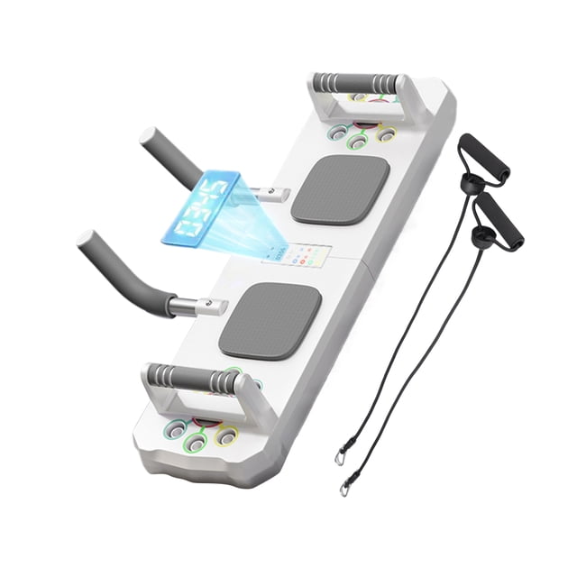 Jumpingount Accesorios de ejercicio compactos, barras de flexión para una cómoda tabla de flexión de codo para culturismo Suministros para bajar de peso blanco