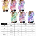 thumbnail image 2 of Sudadera con capucha estampada teñida Suéter con capucha casual de mujer Sudadera con capucha de manga larga Top Monstrate AP000139-08B, 2 of 7