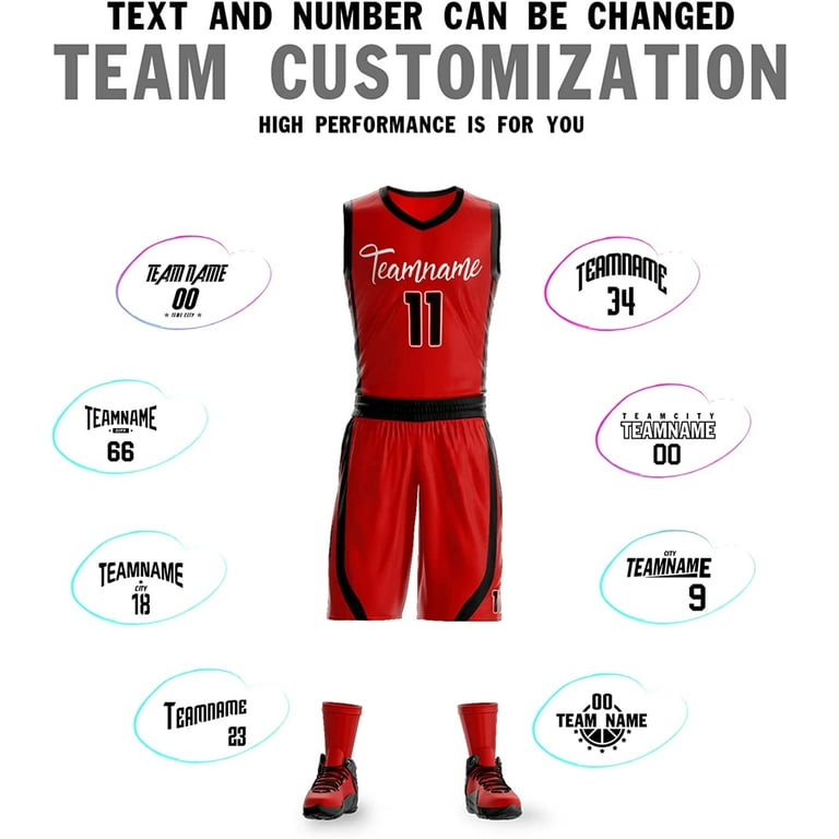 Custom Basketball Jersey Team Name Number Personalized Practice Shirt for Men Youth Kids Boys College University, S~4XL