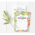 thumbnail image 2 of Inkdotpot 30 Style à Remplir Cartes d'Invitation pour Shower de Bébé Dinosaures Animaux de la Jungle Invitations Vierges, 2 of 7