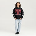 thumbnail image 3 of Women's Gameday Couture  Black Nebraska Huskers Pure Victory Relaxed Rhinestone Pullover Sweatshirt, 3 of 4