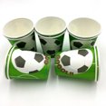 thumbnail image 3 of QINXIN Football Pattern Cartoon Plates Napkins Gift Bag Blow Out Tableware Set For Baby Shower Birthday Party Decor, 3 of 8
