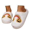 thumbnail image 3 of Cute House Slippers for Women Men Cute Fuzzy Nonslip Bedroom Shoes Pumpkin Ghost Fall Winter Slippers Halloween & Christmas Gift, 3 of 8