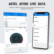 OBD2 Scanner Autel AP200, Bluetooth Code Reader with Full Systems Diagnoses and 19 Service Functions Car Diagnostic for iPhone & Android