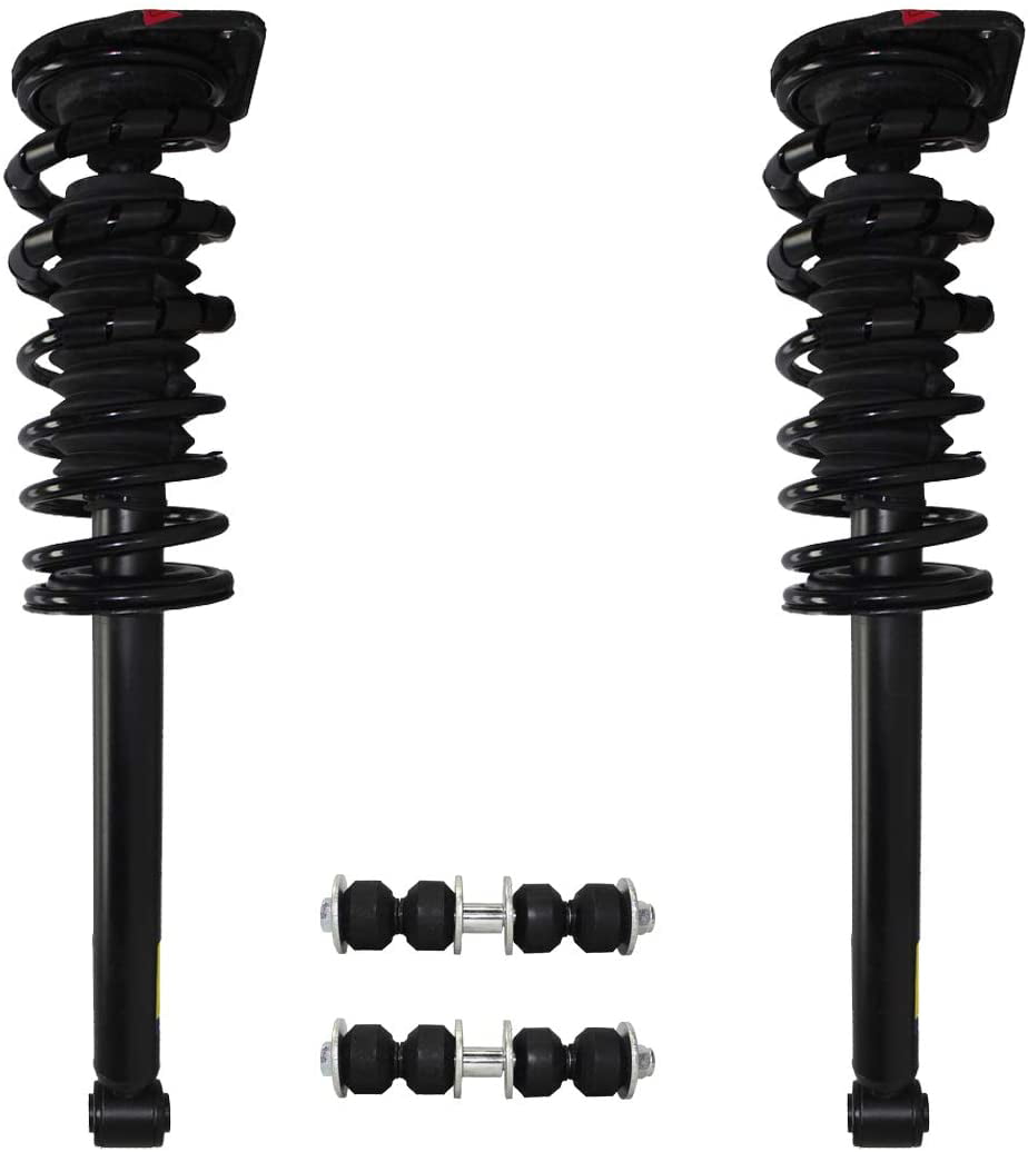 Detroit Axle Coil Spring Assembly Pontiac Sunfire Rear Strut Replacement for 1995-2005 Chevy Cavalier Sway Bar 4pc Set 