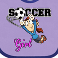 thumbnail image 4 of Inktastic Soccer Girl Goalie Girls Baby Bib, 4 of 4