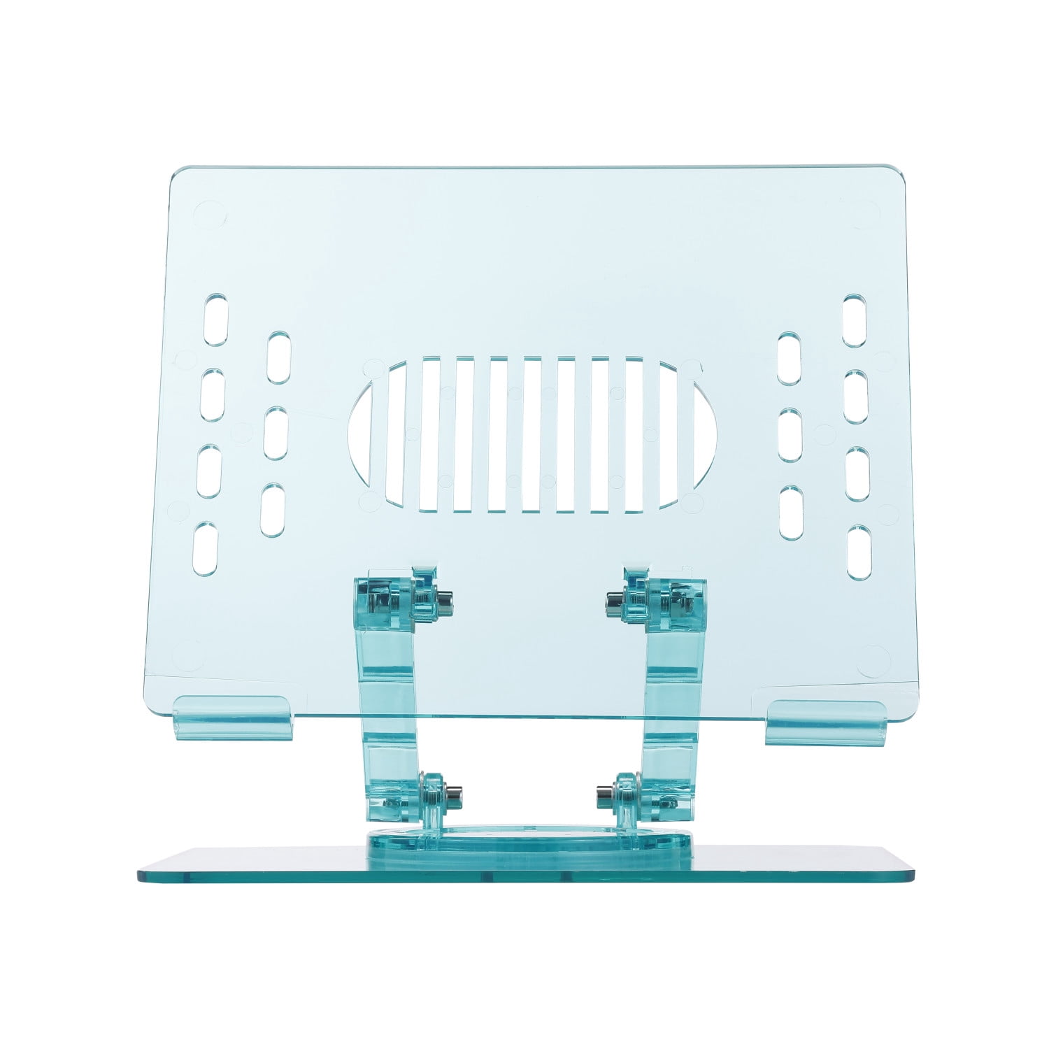 Incipio Translucent Adjustable Laptop Stand for Desk, Foldable, Portable Computer/Tablet Stand 360° Rotating-Turquoise
