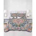 thumbnail image 3 of Colorful Boho Twin Size Down Alternative Comforter,Lightweight Comforter Quilt Bedding Set with Pillow Shams Ethnic Vintage Mexican Flowers Southwestern All Seasons Bed Comforter Duvet Insert 68"x86", 3 of 7