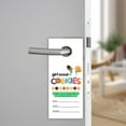thumbnail image 2 of Scout Cookies Sold Here Door Hanger  50 pk 3.5 x 8.5 Reorder Girl Cookies Contact Me To Order with Name and Troop Number Goal White, 2 of 5