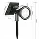 thumbnail image 1 of Luz de suelo ABS colorido con doble junta giratoria, foco solar para patio al aire libre, jardín, luz blanca 4LED, 1 of 6