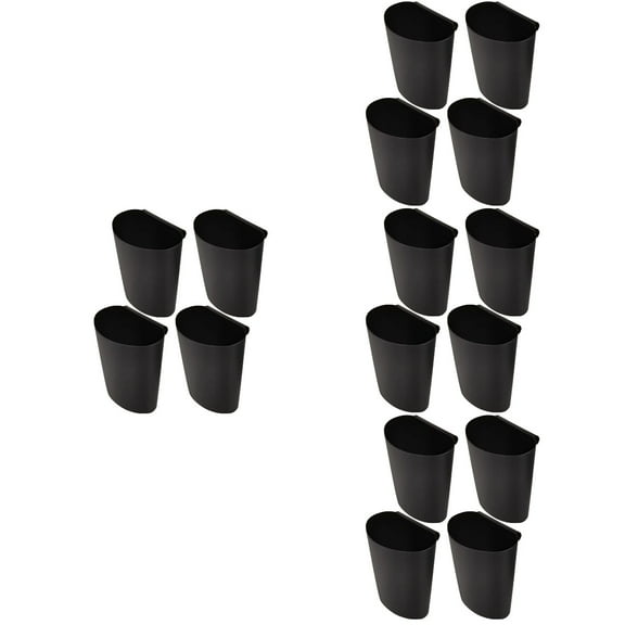 16 Pcs Plastic Hanging Basket Organizer Storage Plant Shopping Cart Office Child