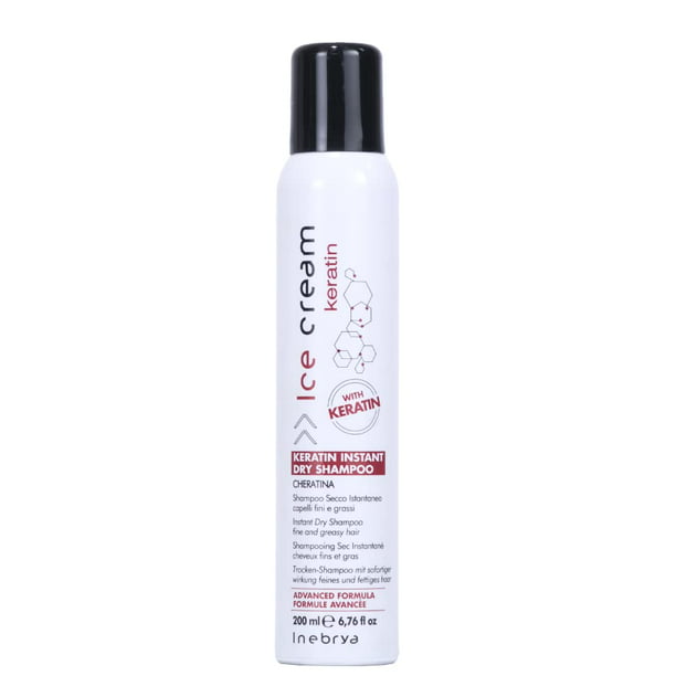 frygt pude Lignende Inebrya Ice Cream Keratin Instant Dry Shampoo for Fine and Oily Hair 6.76  oz. - Walmart.com