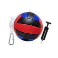 thumbnail image 2 of Pelota y cuerda de tetherball con bomba para jugar al aire libre en de juegos de la playa negro rojo, 2 of 8