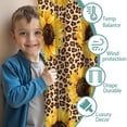 thumbnail image 3 of Blackout Kids Curtains,Beige Leopard Sunflower Pattern Childrens Insulated Curtains Set Of 2,Bedroom Essentials,Toddler Room Decor 42"x63", 3 of 5