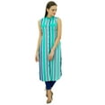 thumbnail image 5 of Bimba Women Rayon Straight Kurta Mandarin Collar Indian Kurti, 5 of 9