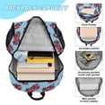thumbnail image 4 of ALAZA Cartoon Fire Trucks School Backpack Lunch Box Set Student Bookbag, 4 of 7