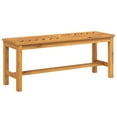 thumbnail image 2 of vidaXL Outdoor Bench Patio Furniture Dining Bench for Garden Solid Wood Acacia, 2 of 28