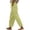 Light Green, variant on Pant for Women Casual Summer Effortless Everyday Casual Pants With Elastic Waist And Back Pockets For Comfortable Fit, Size L