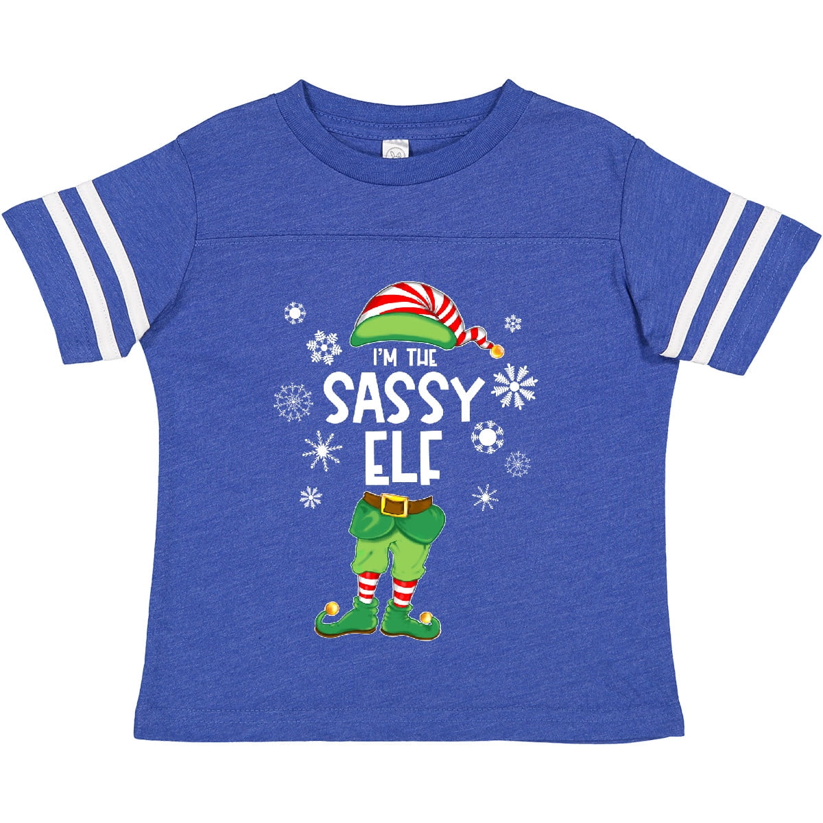 Inktastic Funny Christmas I'm the Sassy Elf with Shoes and Hat Boys or Girls Toddler T-Shirt