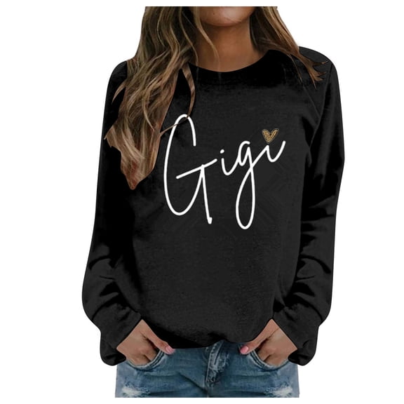 Women Sweatshirts Long Sleeve Sweatshirt Pullover Sweatshirt for Women Black Sweatshirts Winter Women Clothes Casual Clothes