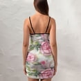 thumbnail image 4 of Ladies Elegant Sling Sleeveless Sexy Dress rose, 4 of 6