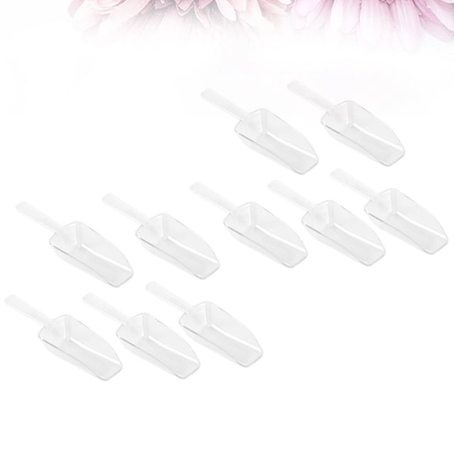 CTIRCHIU 10PCS Ice Scoop Plastic Serving Tool for Everyday Use Home Users Restaurant Staff