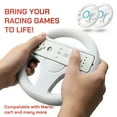thumbnail image 2 of Old Skool Mario Kart Racing Wheel Compatible with Wii and Wii U 2 Pack - White, 2 of 7