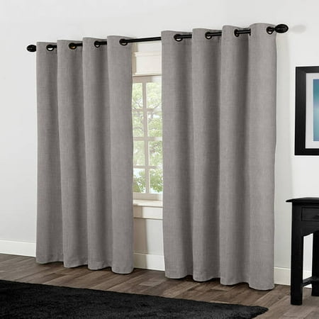 Amalgamated Textiles Rita Solid Room Darkening Thermal Grommet Curtain Panels (Set of 2)