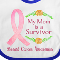 thumbnail image 4 of Inktastic My Mom is a Survivor Breast Cancer Awareness Boys or Girls Baby Bib, 4 of 4