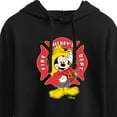 thumbnail image 3 of Disney - Firefighter Mickey - Fire Dept. At Your Service - Juniors Cropped Pullover Hoodie, 3 of 5