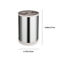 thumbnail image 3 of COFEST Multifunctional Stainless Steel Rotatable Storage Bucket with Compartment for Kitchen Utensils, Black Gray Khaki Color, Durable and Convenient Khaki, 3 of 8