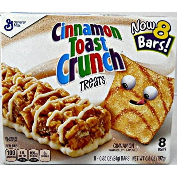 Cinnamon Toast Crunch Treats 8 - 0.85Oz Bars(Pack Of 3)