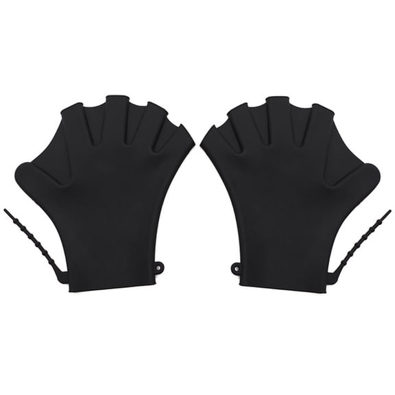 Webbed Swimming Gloves Silicone Diving Mittens for Fitness Training