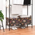 thumbnail image 3 of Yayeee Foldable Storage Basket for Shelves with Handles Waterproof Cloth Bins, Chocolate Cakes, 3 of 7