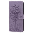 thumbnail image 2 of Feishell Embossing Tree & Deer Pattern PU Leather Case for Samsung Galaxy A03s (6.5 inch),Magnetic Clasp Flip Kickstand ID Credit Card Slots Wallet Shockproof Slim Phone Case,Purple, 2 of 8