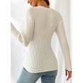 thumbnail image 2 of CUPSHE Women's Classic Cozy Rib Wrap Sweater, Sizes XS-XL, 2 of 7