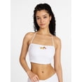 thumbnail image 2 of No Boundaries Embroidered Bandeau Cropped Tankini Top, Women's XXS-XXL, 2 of 6