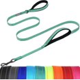 thumbnail image 1 of wqlpp-Twingrip Laisse pour Chien, Laisse Double Poignée pour l'Entraînement et la Marche avec Poignée de Circulation et 2 Boucles, Contrôle de Circulation Réfléchissant Robuste pour Chiot Animal de Compagnie, 4 Pieds x 1/2 Po, Vert, 1 of 4