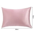 thumbnail image 6 of sunsanly Pillowcase Pillow Cushion Cover with Zipper Solid Color Friendly to Skin Wear Resistant Washable Easy-care Faux Silk Cushion Case Pillowslip, 6 of 8