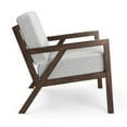 thumbnail image 3 of Pemberly Row Mid-Century Wood & Fabric Accent Chair in Walnut, 3 of 7